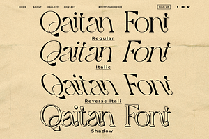 Qaitan Modern Serif Font