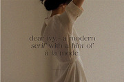 dear ivy, fashion modern serif, a Serif Font by Harmonais Visual (Thumbnail 2 of 16)