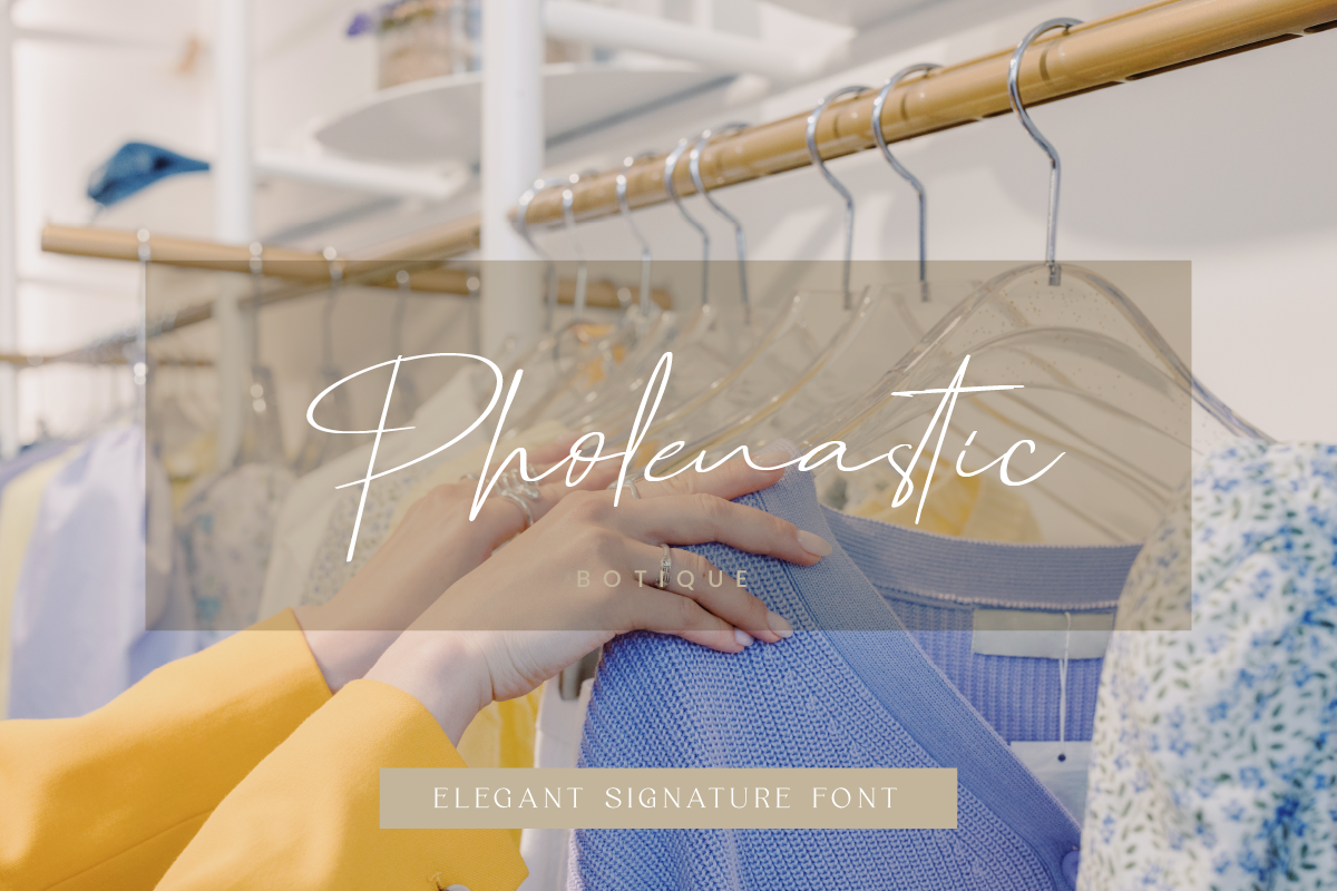 Phitagate Elegant Signature Font, a Script Font by Ronny Studio (Photo 10 of 13)