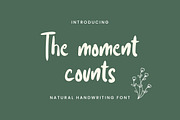 The moment counts, a Handwritten Font by Bluestype Studio (Thumbnail 1 of 6)