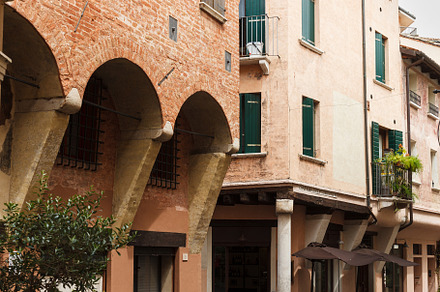 Romantic medieval towns of Italy, Old charming streets of Treviso, an Architecture Photo by Bepslabor