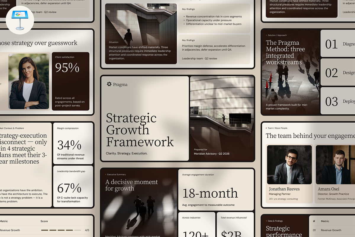 Pragma Consultant Deck Keynote, a Presentation Template by PaperSlides (Photo 1 of 7)