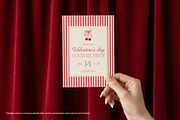 Valentine's Day Card Mockup Bundle, a Product Mockup by Wildfield Studio (Thumbnail 6 of 9)