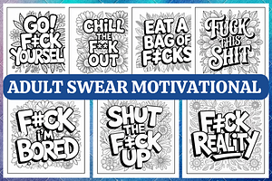 Adult Swear Word Coloring Book, an Illustration by Coco Bloom