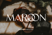 Maroon - Luxury Font, a Sans Serif Font by Umitype (Thumbnail 7 of 10)