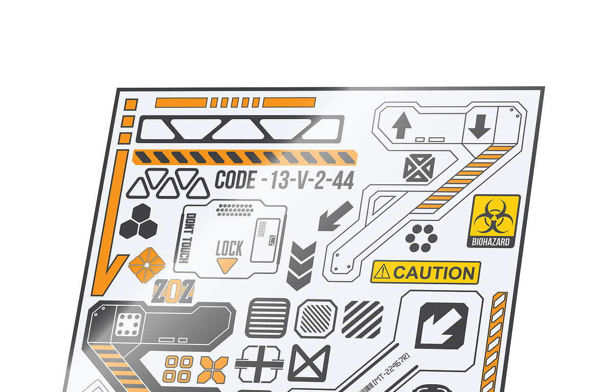 Robot Tech Elements, a Decorative Illustration by Vitamin (Photo 2 of 2)