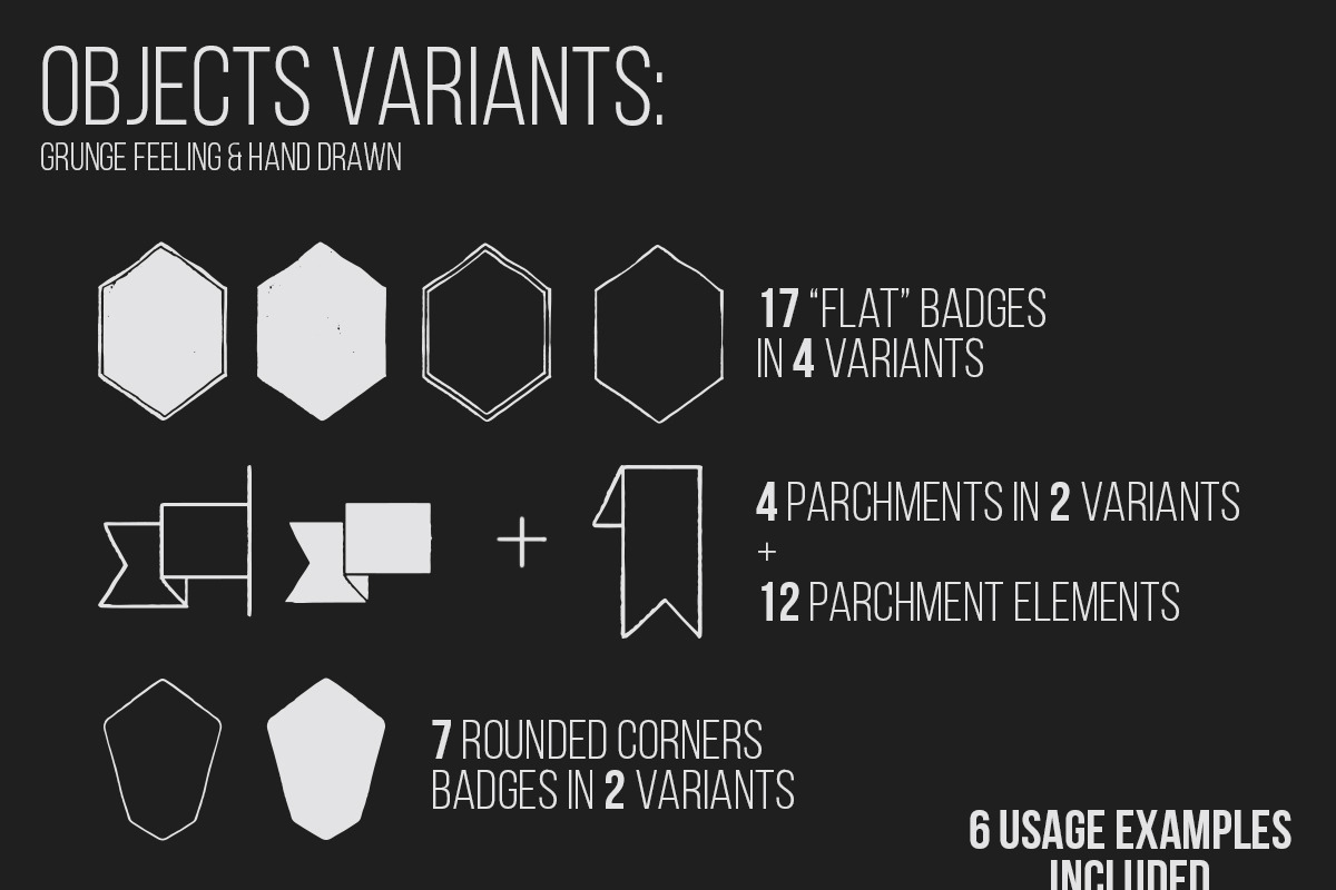 Hand drawn geometric labels VOL.2 preview 2