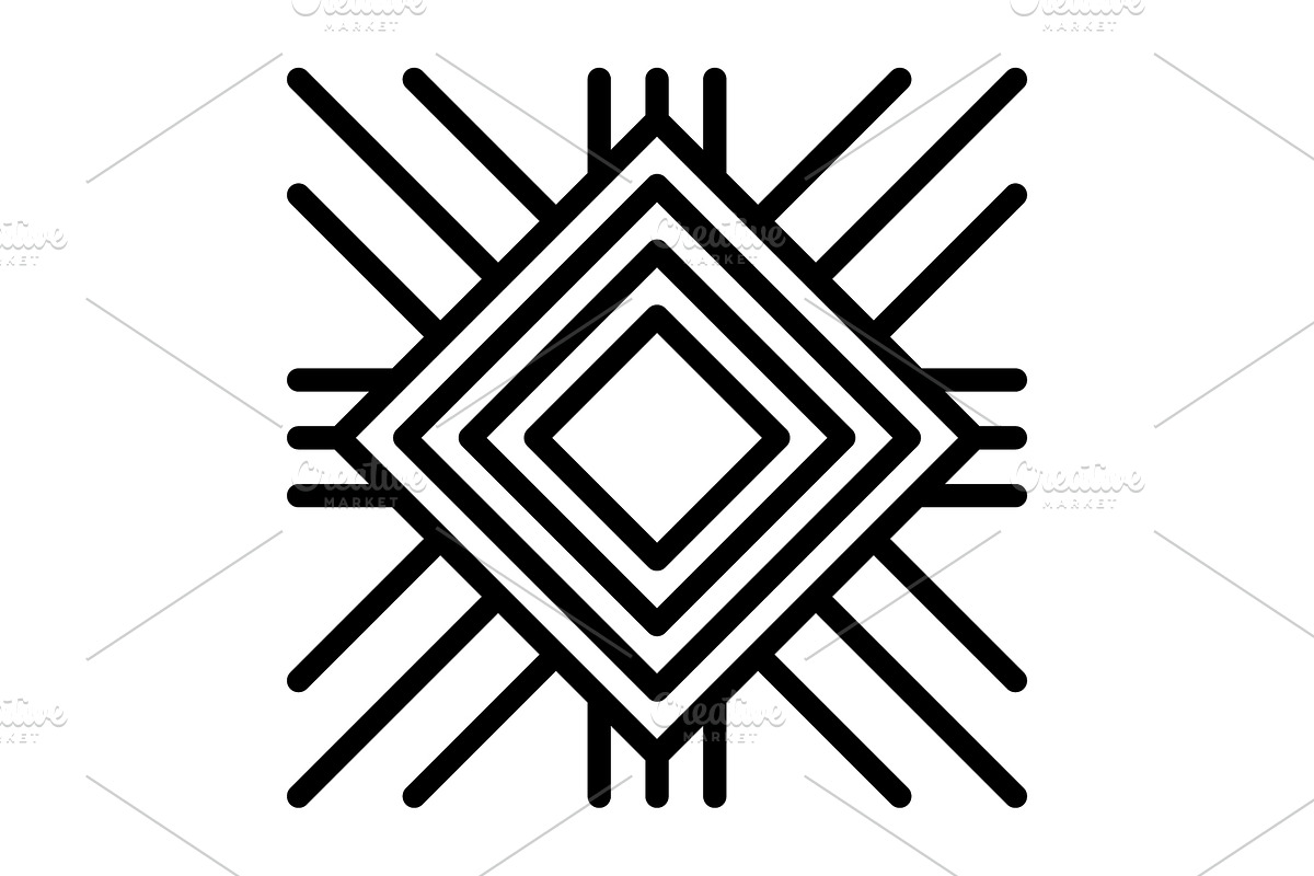 Linear pattern black icon, an Outline Icon by Creative priyanka