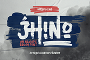 Jhino - An Allcaps Brush Font, a Handwritten Font by Ainun Jinan (Thumbnail 1 of 11)