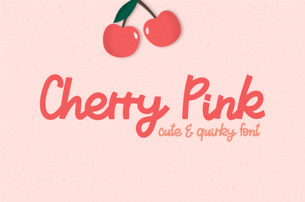 Cherry Pink | Cute & Quirky Font