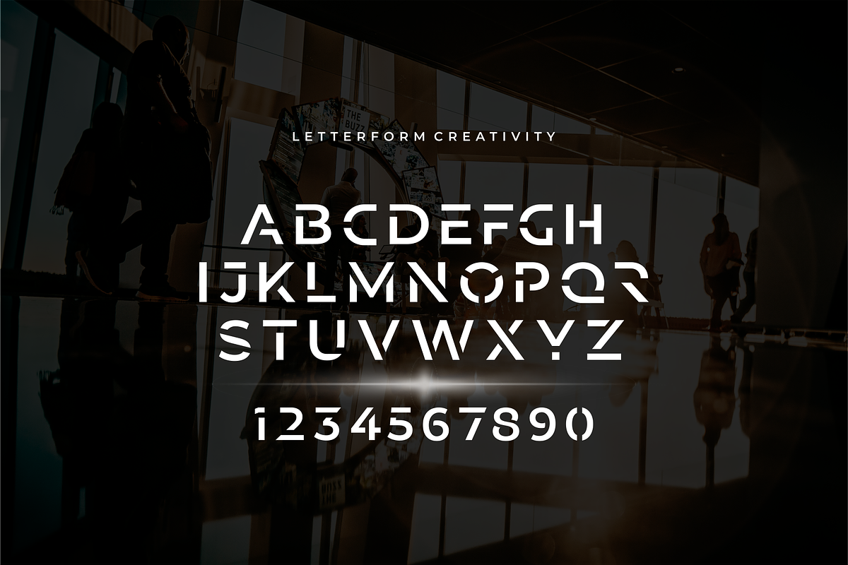 AXRONIC - Modern Futuristic Fontype, a Sans Serif Font by Vroz Studio (Photo 6 of 7)