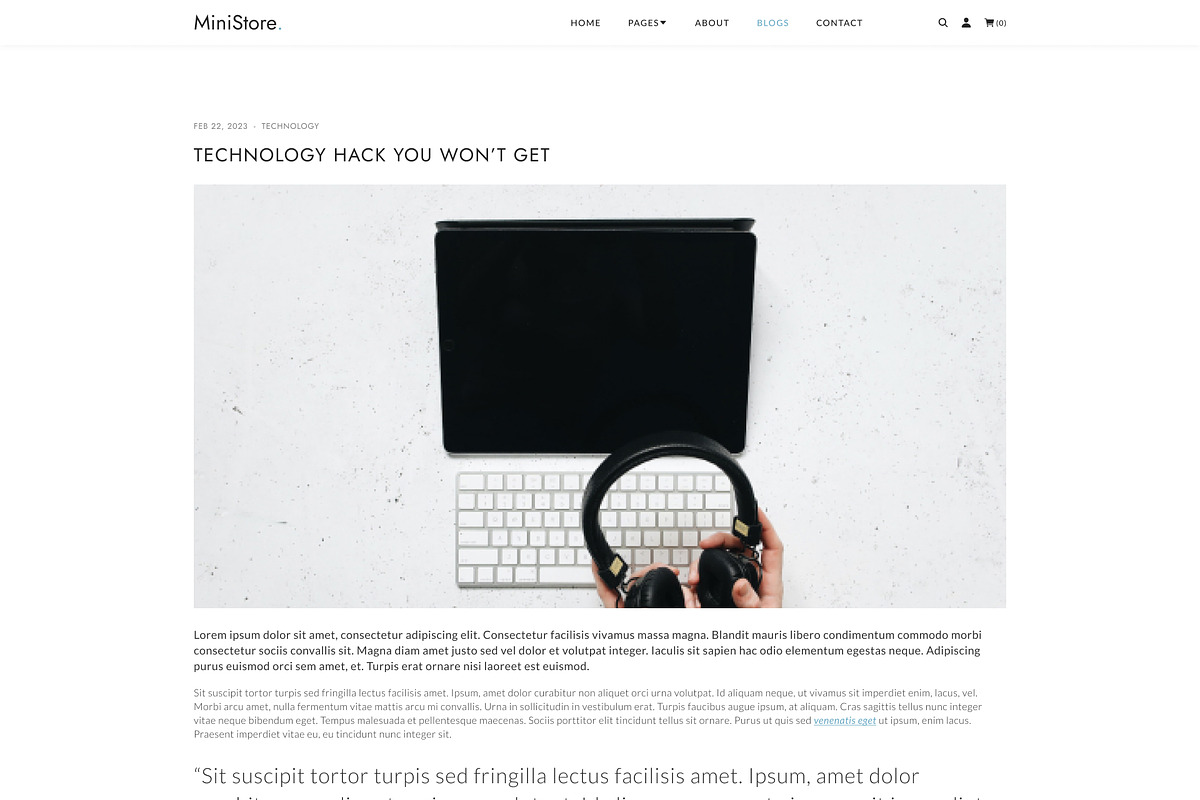 MiniStore – eCommerce Store Template, a HTML Template by TemplatesJungle (Photo 9 of 10)