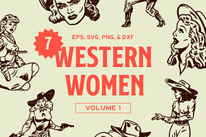 Retro Cowgirl Bundle Vol. 1