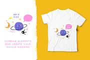 COSMIC LOVE: clipart, cards, pattern, a Seasonal Illustration by Elliko shop (Thumbnail 9 of 11)