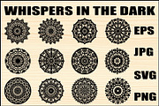 Black Mandala Bundle, an Object Graphic by Designer_Momina (Thumbnail 1 of 7)