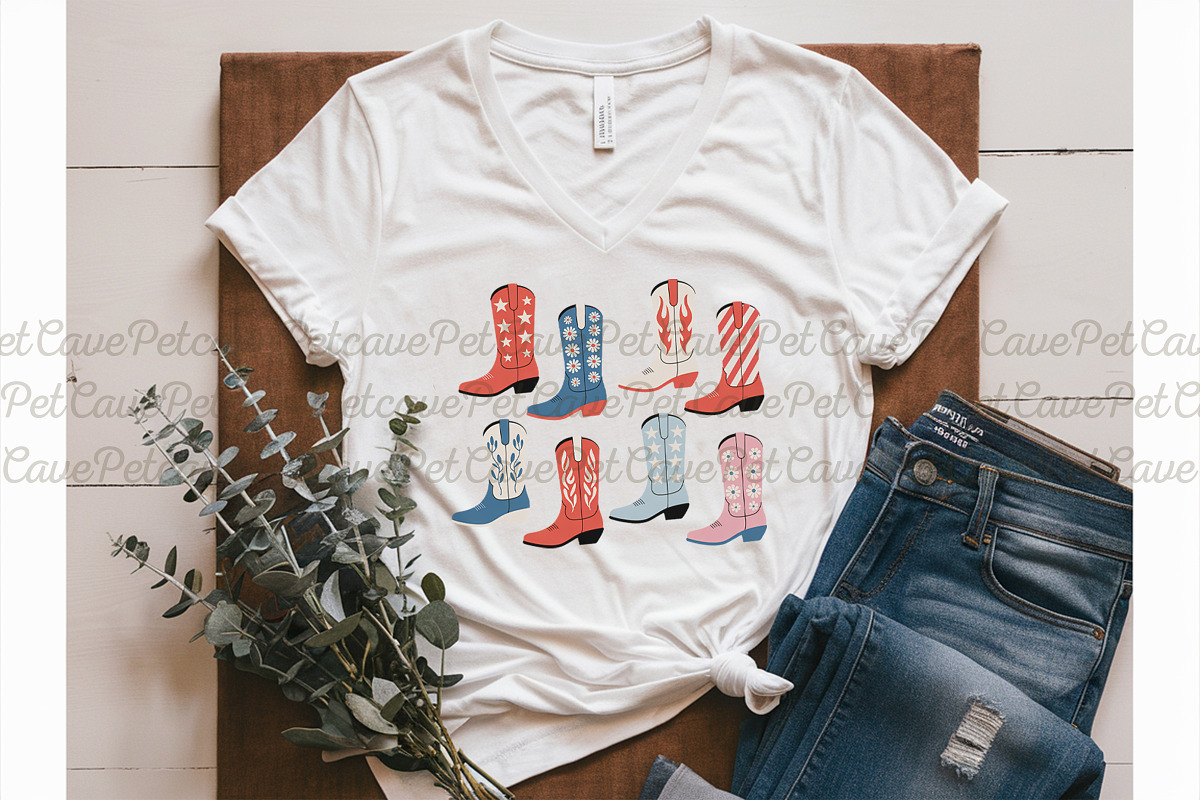 Patriotic Western Sublimation Bundle, a Graphic by Pet Cave (Photo 2 of 7)
