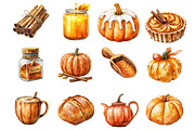 Pumpkin Spice Thanksgiving Bundle, an Illustration by DreamCafeArt (Thumbnail 4 of 5)