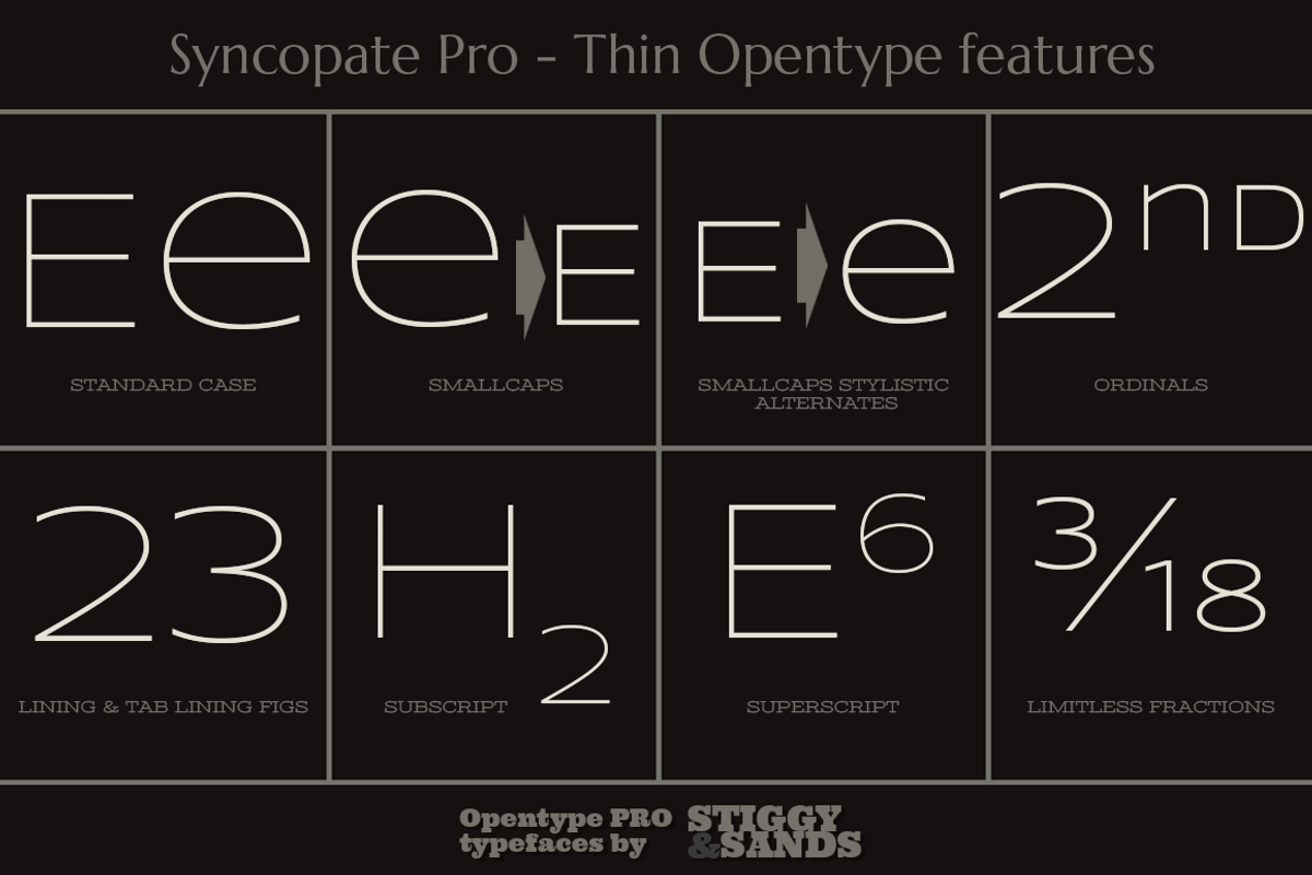 Syncopate Pro Thin preview 4
