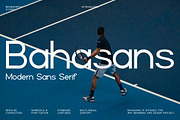Bahasans – Modern Sans Serif, a Sans Serif Font by Brand Earth (Thumbnail 1 of 10)
