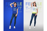 Female T-Shirt Mockups Vol 5 Part 1, a Shirt Mockup by Hi, Mock-Up! (Thumbnail 9 of 10)