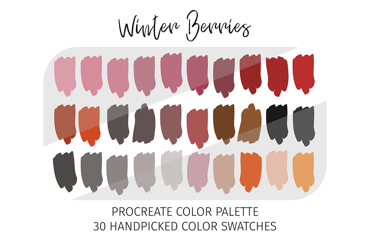 Procreate Winter Color Palettes, a Palette Add-On by STUDIO 17 (Photo 9 of 10)