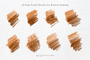 15 Procreate Color Pencils Brush Set, a Brush Add-On by Jenteva Art (Thumbnail 2 of 16)