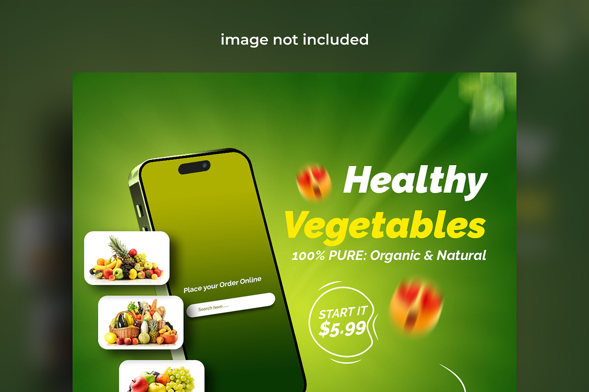 Food menu and restaurant social post, a Social Media Template by mdmijanur0187 (Photo 3 of 3)