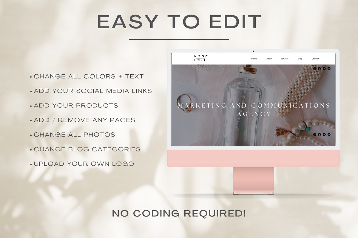Wix Website Template for Marketing, a Wix Template by Cosmic Design (Photo 7 of 9)