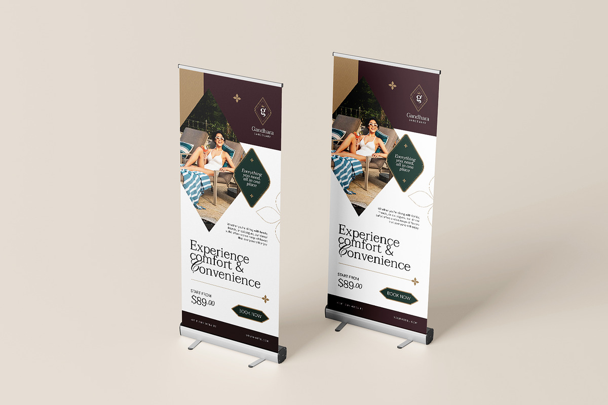 Gandhara Sanctuary - Roll Up Banner, a Print Template by Fannan Studio (Photo 2 of 3)