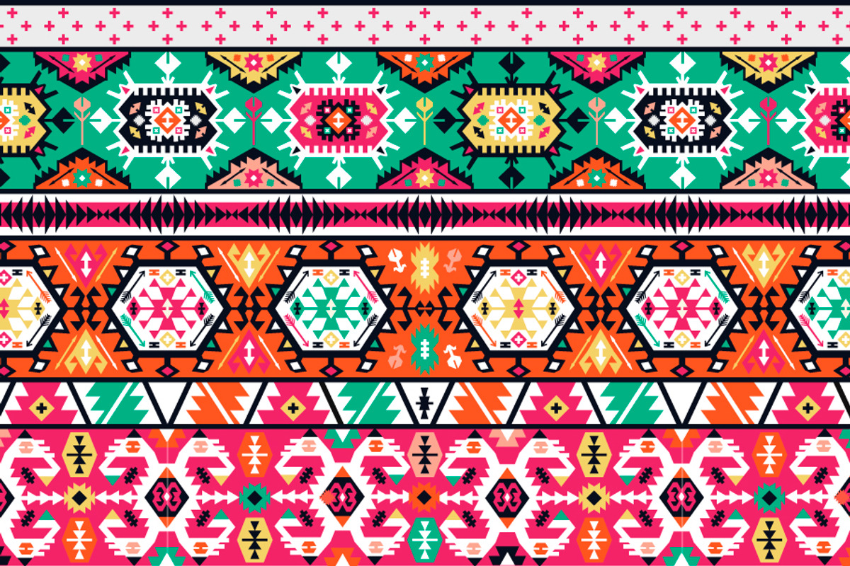 Collection of Tribal Patterns, a Pattern Graphic by tomuato (Photo 2 of 4)