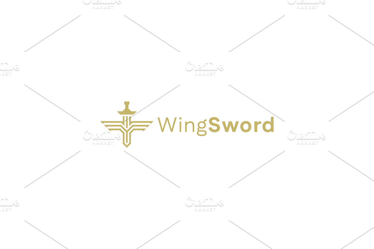 Wing Sword Logo Template, a Branding & Logo Template by Graplick (Photo 3 of 7)