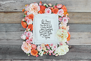 THE ULTIMATE FLORAL MOCK UP BUNDLE, a Print Template by WeLivedHappilyEverAfter (Thumbnail 2 of 10)