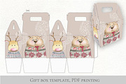 Cute animals in warm winter fabric, an Animal Illustration by Love Watercolor Store (Thumbnail 7 of 8)