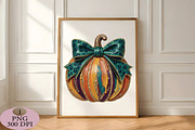 Glitter Fall Pumpkin PNG, an Illustration by Daily.Designs (Thumbnail 2 of 5)