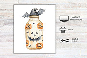 Halloween Baby Shower Clipart Bundle, an Illustration by Canvas Craft (Thumbnail 8 of 8)