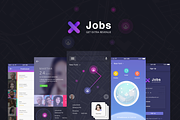 xJobs  (App UI), an UI Kit Template by Rebound  (Thumbnail 2 of 9)