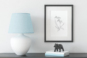 Orchids. Line Art Collection