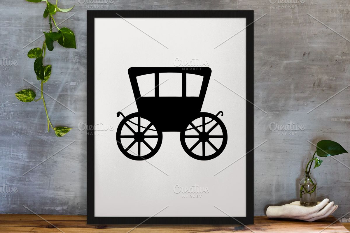 Carriage Silhouette SVG, a Transportation Illustration by newminddesign (Photo 3 of 3)