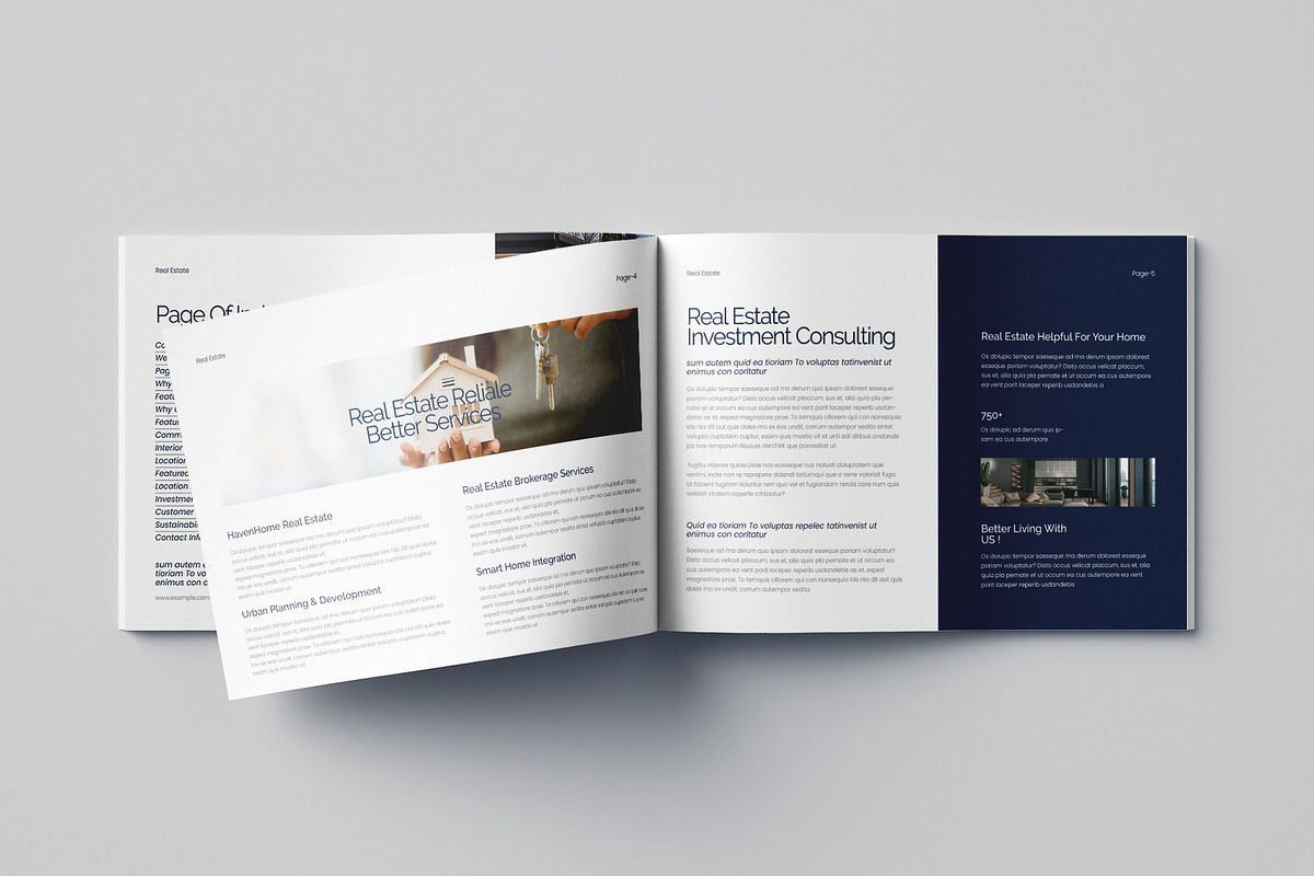 Real Estate Landscape Brochure, a Brochure Template by Pixelpick (Photo 3 of 9)
