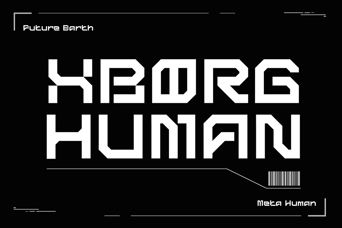 Cypher - Futuristic Font, a Script Font by AQR Studio (Photo 8 of 10)