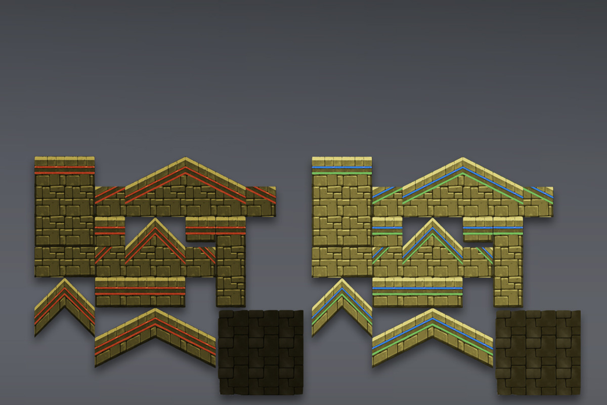 Platformer Tileset 6:Egyptian Temple, an Illustration by LudicArts (Photo 3 of 3)