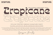 Tropicane - Stylish Typeface, a Font by HeyFonts (Thumbnail 1 of 12)