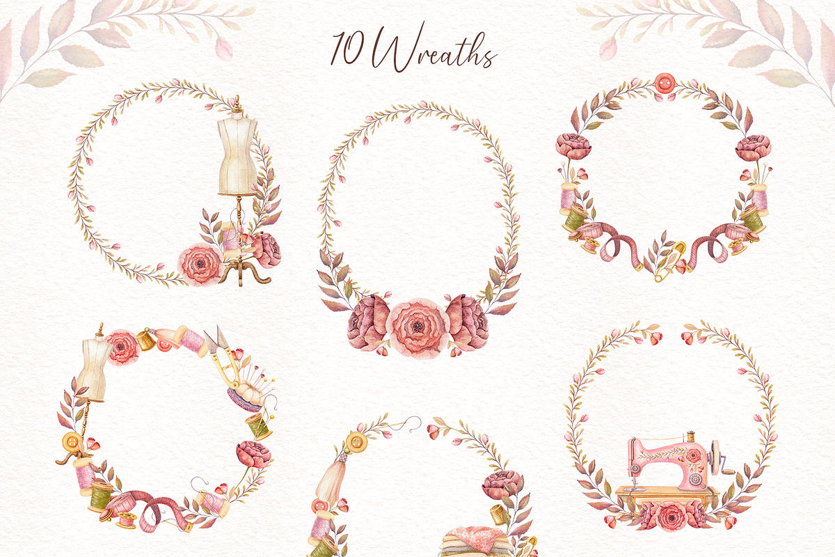 Watercolor Sewing Collection, an Illustration by Nadya Saen Art (Photo 8 of 12)