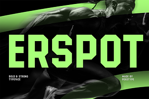 Erspot - Bold Condensed Sport Font, a Font by Pekotype