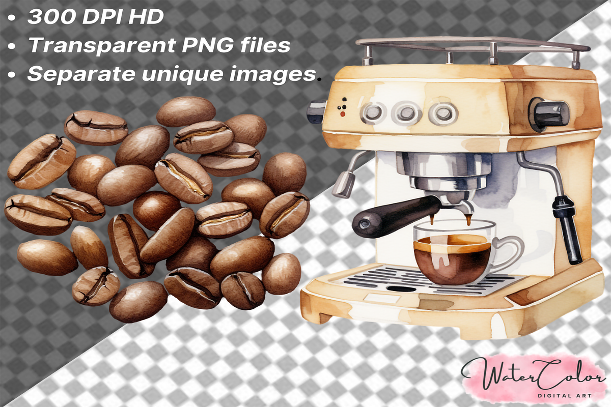 The Coffee Shop Collection Clipart, a Food Illustration by Watercolor Digital (Photo 4 of 9)