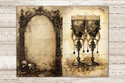 Gothic Junk Journal Pages, an Object Illustration by GlamArtZhanna (Thumbnail 5 of 10)