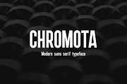 Chromota Font, a Sans Serif Font by kulturrrno (Thumbnail 1 of 10)