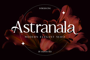 Astranala Modern Elegant Serif Font, a Serif Font by Vadovastd