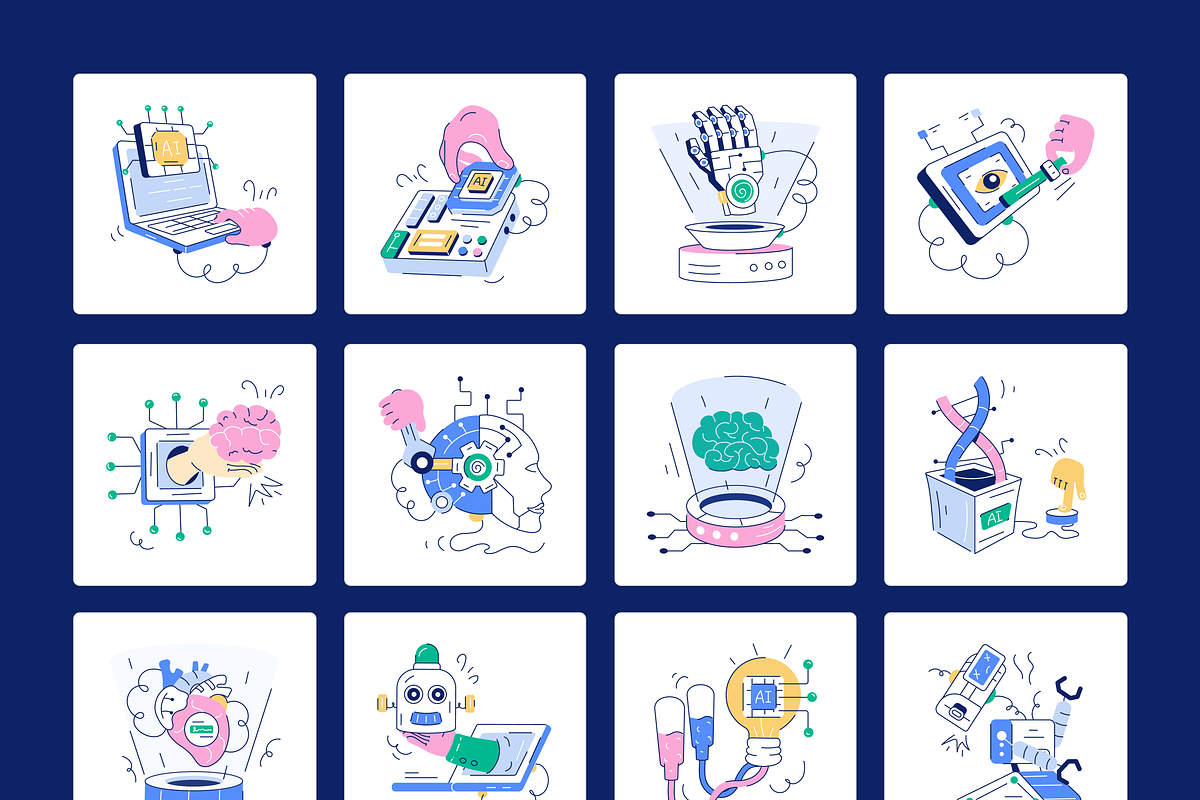 Set of AI Designs, a Duotone Icon by Vectors Market (Photo 9 of 15)