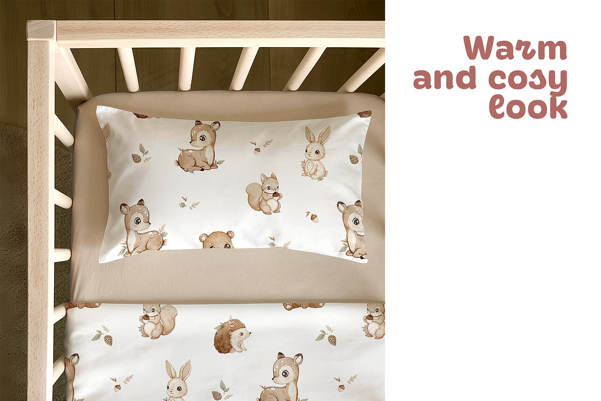Realistic Crib Bedding Mockup, a Household Mockup by Brzozowska (Photo 3 of 8)